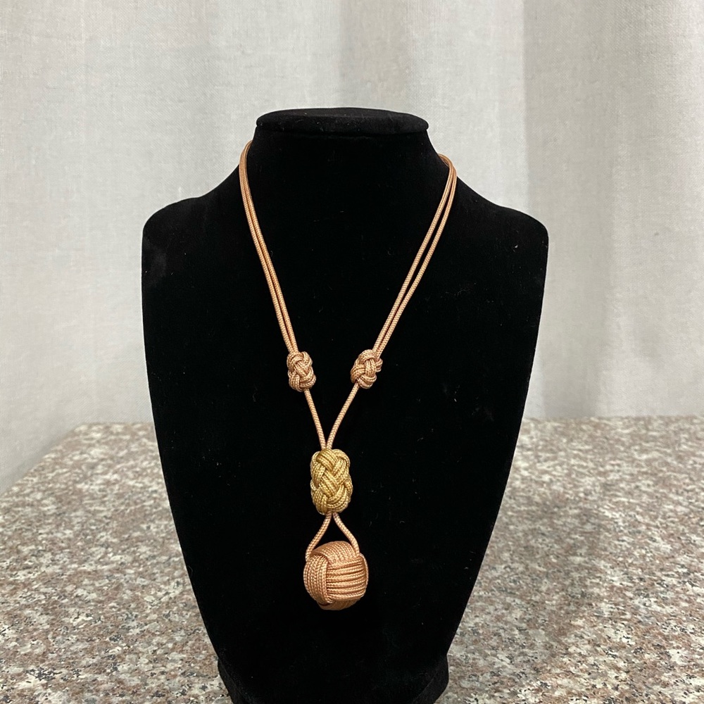 Adjustable Knot Necklace (handmade)